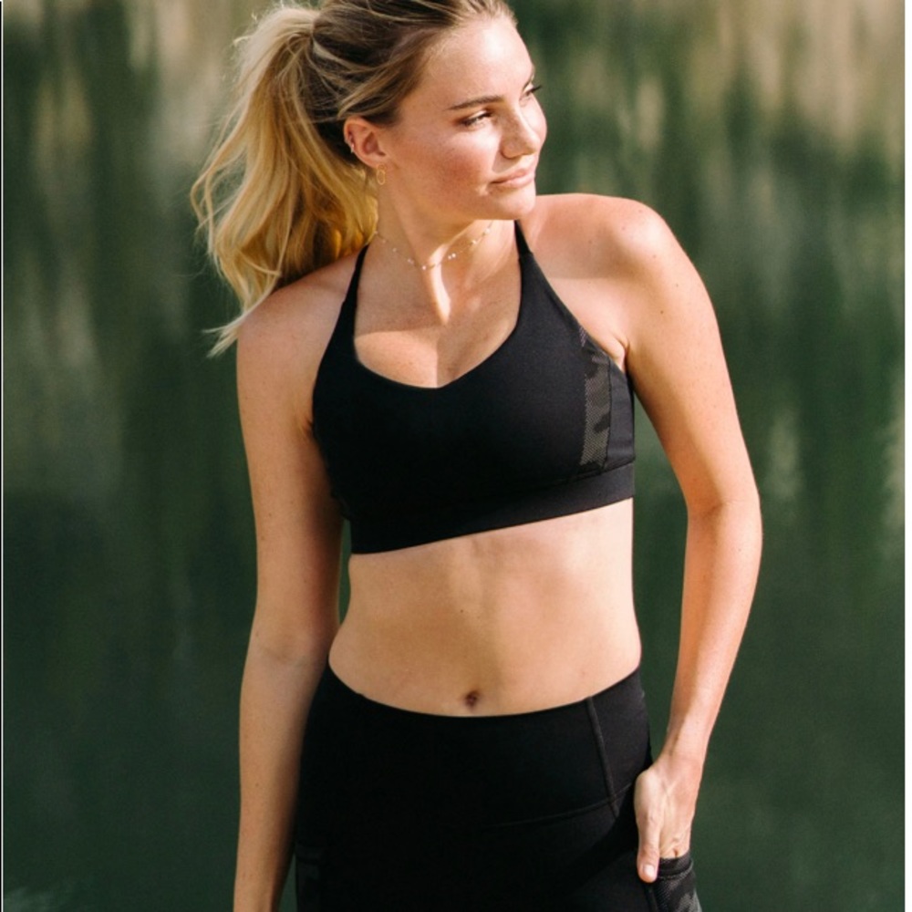 Zyia Black Cano Reflective Brilliant Bra